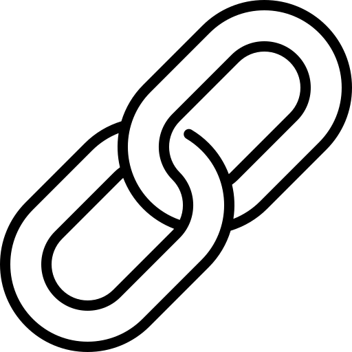 chain's parts linked together